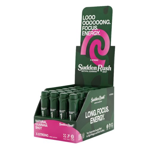 Sudden Rush, Sudden Rush 24-Pack Guarana X-Strong Trinkampullen Grün, Herren, Größe: 0