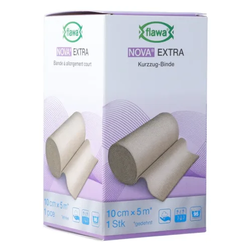 FLAWA, FLAWA NOVA EXTRA Kurzzugbinde, hautfarbig, 10cmx5m (1Stk)