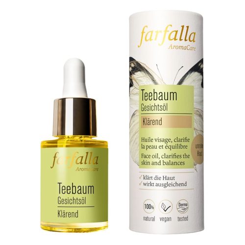 farfalla, farfalla Gesichtsöl Teebaum, klärend, 15ml