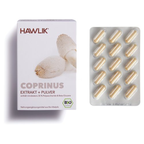 HAWLIK, HAWLIK Coprinus Extrakt + Pulver Kapseln (120 Stk)