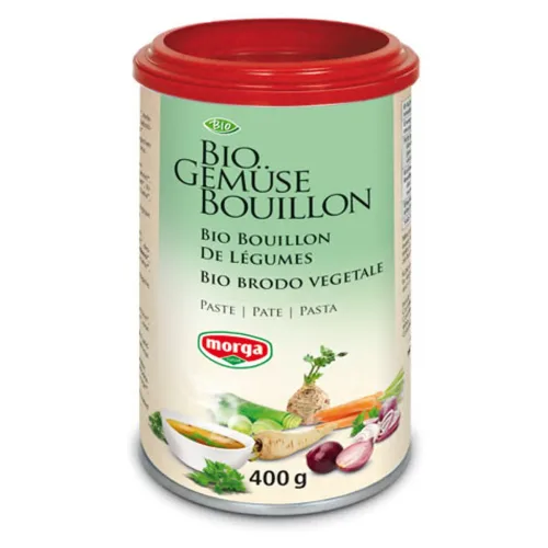 morga, morga Gemüse Bouillon Paste Bio Dose (400g)