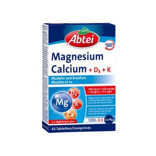 Abtei, Abtei Magnesium Calcium + D3 + K (42 Stk)
