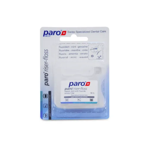 Paro, paro Riser Floss gewachst Mint mit Fluorid (50m)