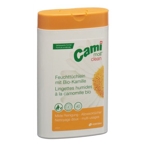 cami moll, CAMI MOLL clean Feuchtt&uuml;cher NF Box 40 Stk