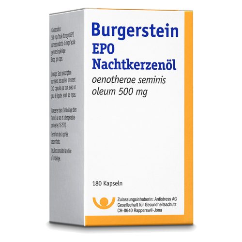 Burgerstein, Burgerstein EPO Nachtkerzenöl Kapseln (180 Stk)