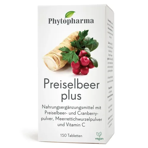 Phytopharma, Phytopharma Preiselbeer plus Tabletten (150 Stk)