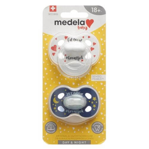 medela, Medela Baby Schnuller Day & Night Unisex 18+ Monate (2 Stk)