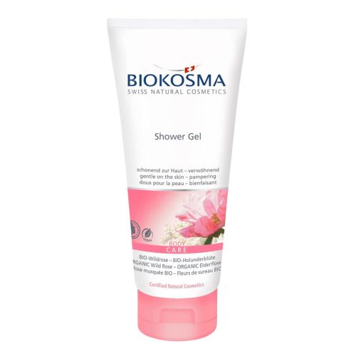 Biokosma, Biokosma - Duschgel Bio-Wildrose – Bio-Holunderblüte, Shower Gel BIO-Wildrose BIO-Holunderblüte, 200 ml