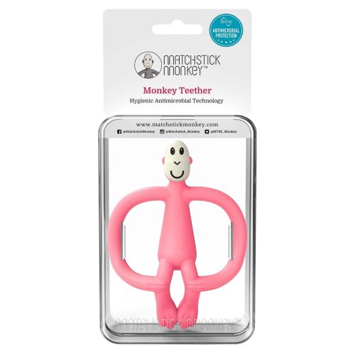 Matchstick Monkey, Matchstick Monkey Teether pink (1 Stk)