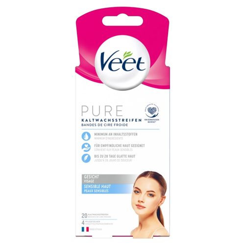 Veet, VEET Kaltwachsstreif Gesicht sens Haut 10 x 2 Stk