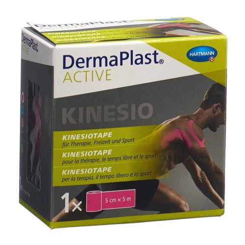 DERMAPLAST, DermaPlast Active Kinesiotape, pink, 5cmx5m (1 Stk)