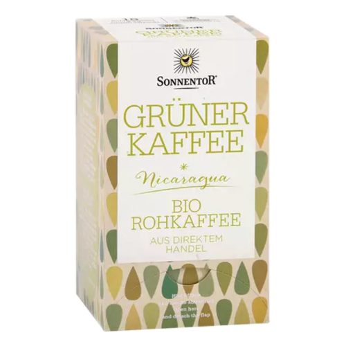 SONNENTOR, Sonnentor Grüner Kaffee Nicaragua Bio-Rohkaffee (18x3g)