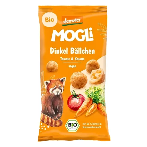 MOGLI, MOGLi Demeter Dinkel Bällchen Tomate und Karotte