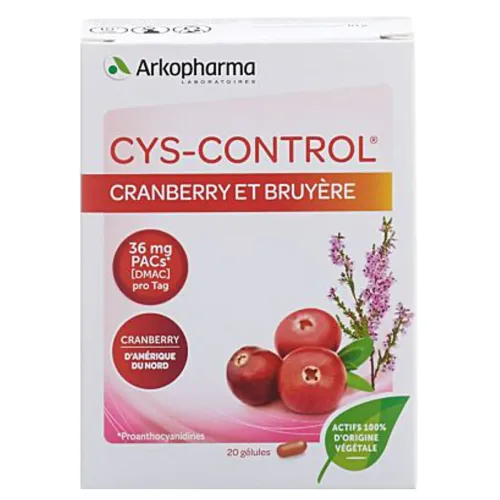 Arkopharma, CYS-CONTROL Kapseln Cranberry und Heidekraut (20 Stk)