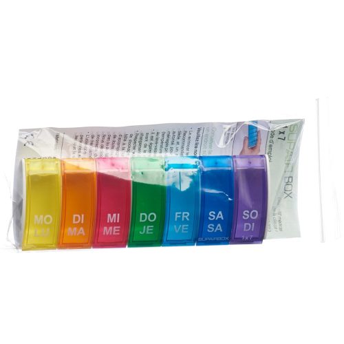 Supairbox, Supairbox 1x7 Wochendispenser D/F rainbow (1 Stk)