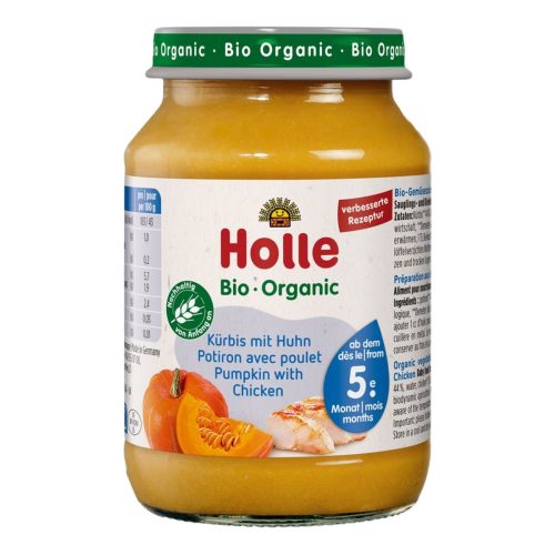 Holle, Holle Kürbis mit Huhn Glas (190g)