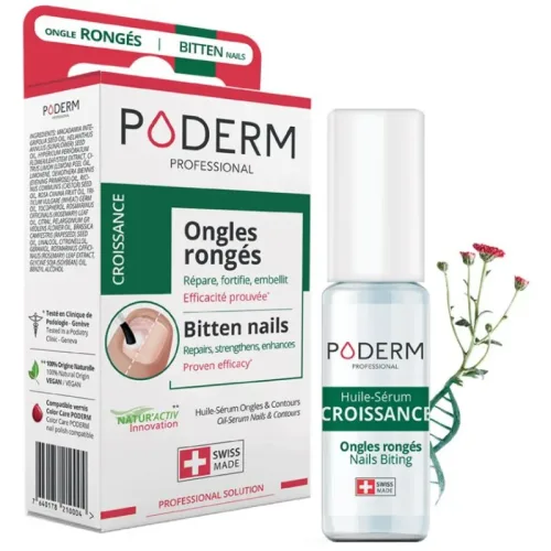 PODERM, PODERM - Abgekaute Nägel Stopp-Serum - Swiss Made, 8 ml, Transparent