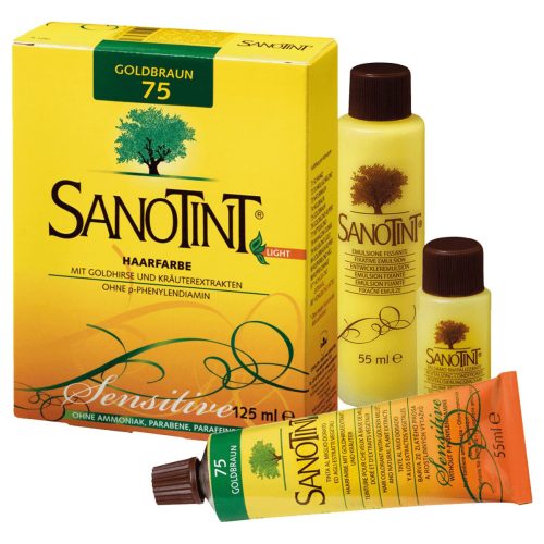 Sanotint, Sanotint Sensitive Haarfarbe 75 goldbraun (125ml)