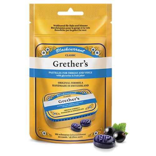 Grethers, Grethers Blackcurrant Pastillen (110 g)