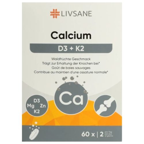 Livsane, Livsane Calcium + D3 + K2 Brausetabletten (60 Stk)