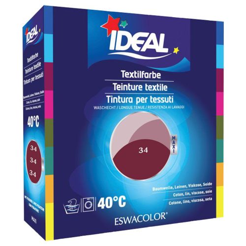 IDEAL, IDEAL Textilfarbe Bordeaux 34 Maxi (1 Stk)