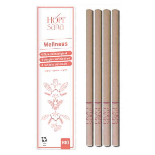 HOPIsana, HOPISANA Ohrenkerzen rosa Wellness 4 Stk