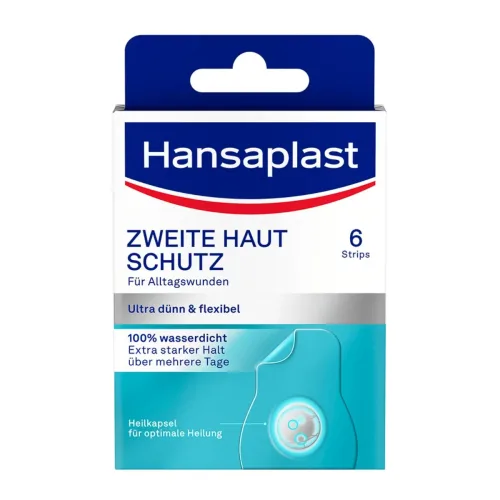 Hansaplast, Hansaplast Zweite Haut Schutz Pflaster, Medium (6 Stk)