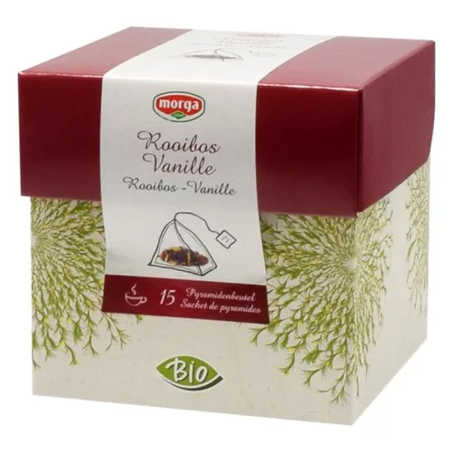 morga, morga Rooibos-Vanilla-Tee Bio Pyramide (15 Stk)
