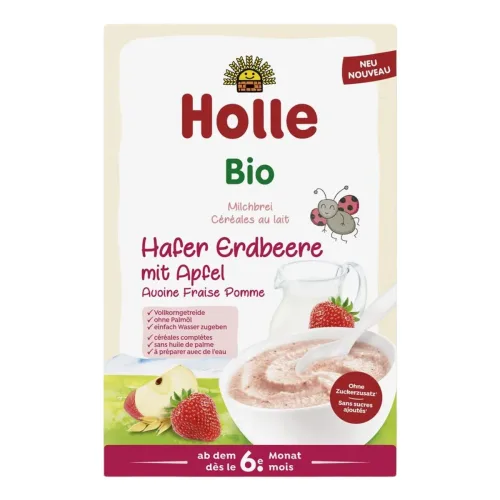 Holle, Holle Milchbrei Hafer Apfel Erdbeere Bio (250g)