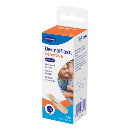 DERMAPLAST, DermaPlast sensitive Wundpflaster, express, 19x72cm (15 Stk)