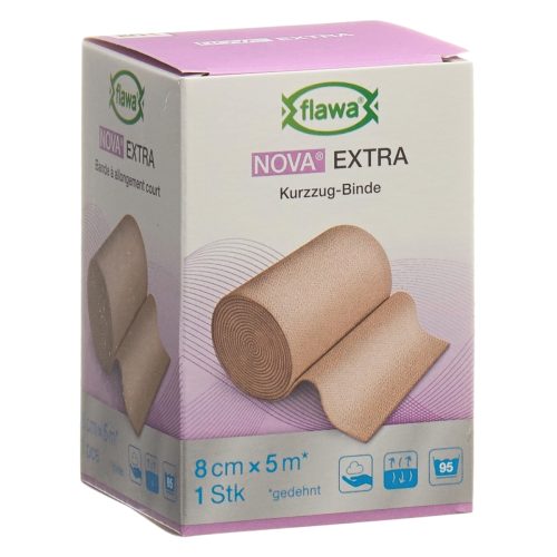 FLAWA, FLAWA NOVA EXTRA Kurzzugbinde Hautfarbig 8cmx5m (1Stk)