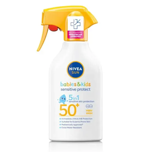 NIVEA SUN, NIVEA SUN - Babies & Kids Sensitve Protect Trigger LSF 50+, 250 ml