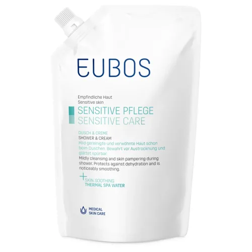 Eubos, EUBOS SENSITIVE DUSCH & CREME Nachfüllpackung (400ml)