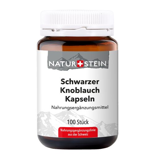 Drogovita MED GmbH, NATURSTEIN Schwarzer Knoblauch Kapseln 100 Stück