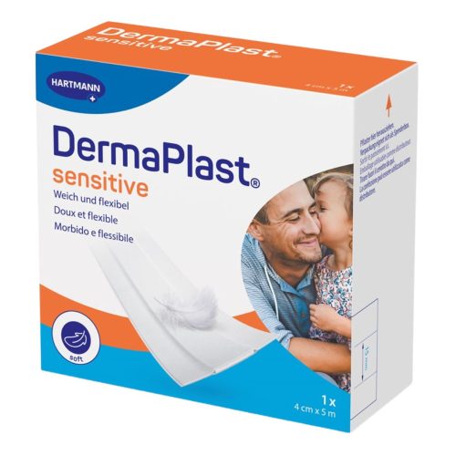 undefined, Dermaplast Sensitive Schnellverband Rolle weiss 4cm x 5 m