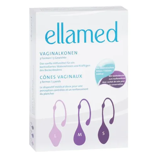 ellamed, ellamed Vaginalkonen 3 Formen / 3 Gewichte (3 Stk)