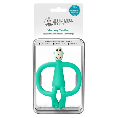Matchstick Monkey, Matchstick Monkey Teether grün (1 Stk)