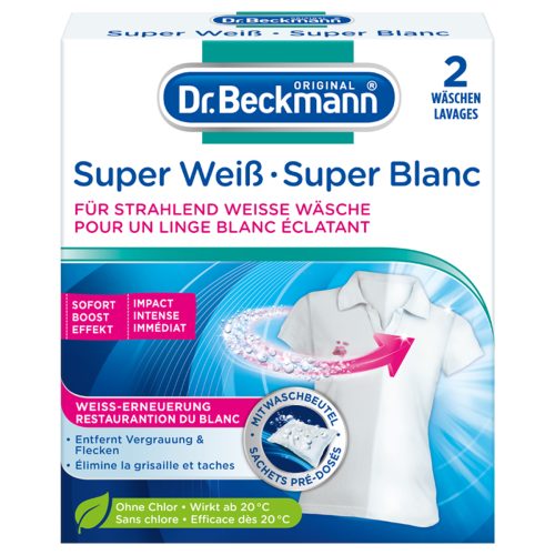 Dr. Beckmann, Dr. Beckmann Super weiss (2x40g)