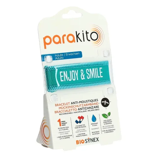 parakito, Parakito Armband Erwachsene Enjoy and Smile blau