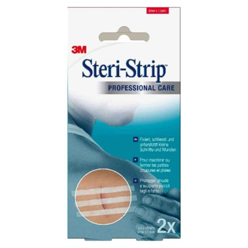 3M Steri-Strip, 3M Steri-Strip Wundverschlussstreifen, 6x75mm, weiss, verstärkt (2x3 Stk)