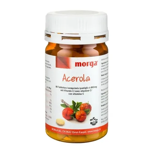 morga, morga Acerola mit Vitamin C Tabletten (80 Stk)