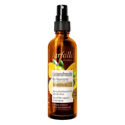 farfalla, farfalla Lebensfreude, Bergamotte, Lebensfreude Bio-Raumspray, 75ml