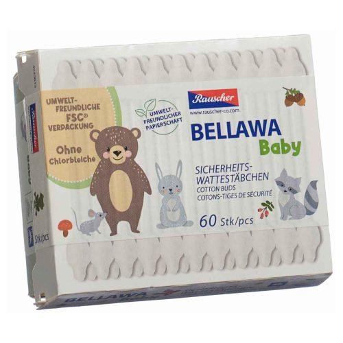 BELLAWA, BELLAWA Baby Sicherheitswattestäbchen (60 Stk)
