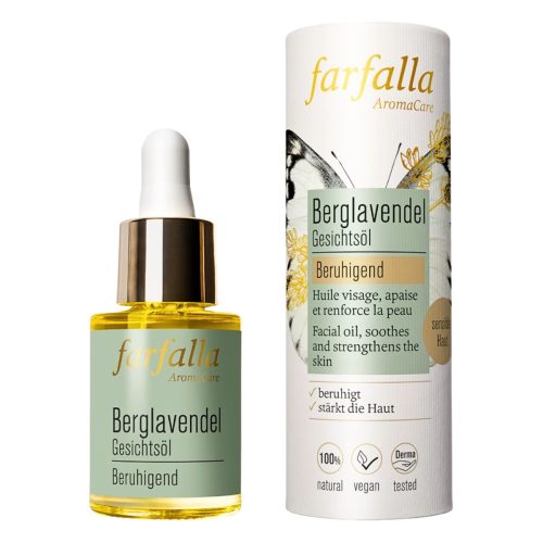 farfalla, farfalla - GesichtsölBerglavendel,beruhigend, 15 ml