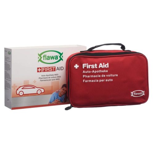 flawa, flawa Auto-Apotheke Midi Bag rot