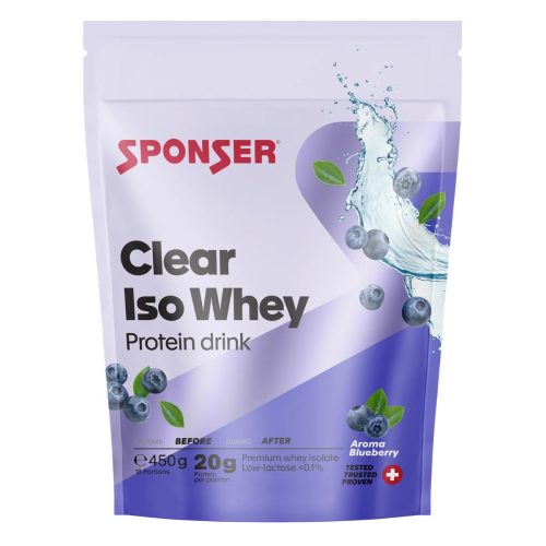 SPONSER, Sponser Getränkepulver Clear Iso Whey Blueberry (450g)