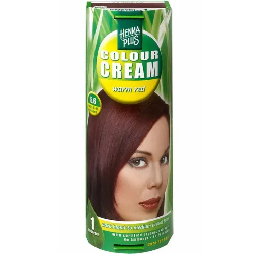 Henna Plus, HENNA PLUS Colour Cream 5.6 Warmes Rot (60ml)