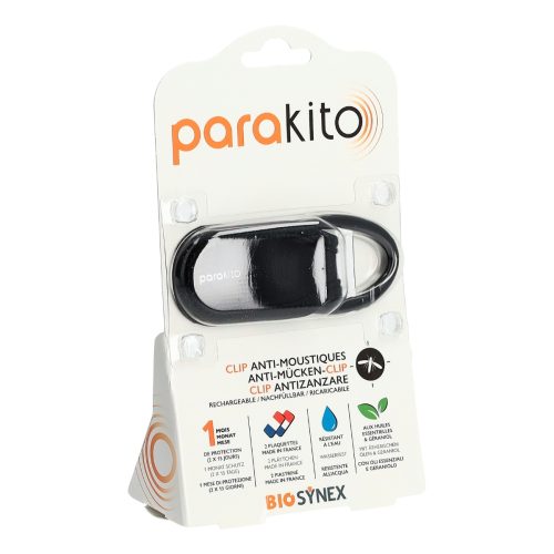 parakito, PARA'KITO Mückenschutz Clips für Kinderwagen Rucksack schwarz (1 Stk)
