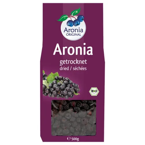 Aronia ORIGINAL, Aronia ORIGINAL Bio Aroniabeeren getrocknet (500g)
