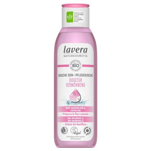 Lavera, Lavera Verwöhnende Pflegedusche Bio-Wildrose & Bio-Baumwolle (250ml)